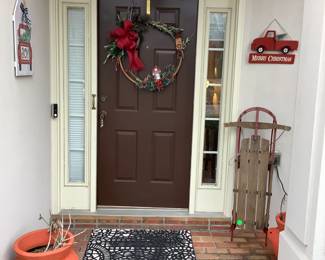 The front door awaiting all my customers and friends for their big shopping day.