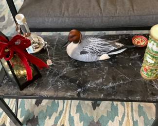 Sofa table in sun room. Coffee and end table are $75.00 for both.