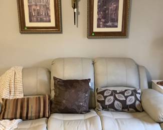 Sofa with one side let out. Price for both pieces is : $1,906.00.