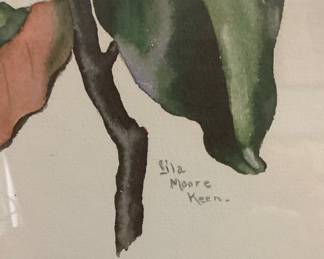 Signed artist of the magnolia picture.