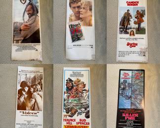 Vintage Movie Posters
Jack Nicholson Goin South 1978
Oliver’s Story 1978
Burt Reynolds Starting Over 1979
Amy Irving Voices 1979
Crime Busters 1979
Lee Majors Killer Fish 1979

