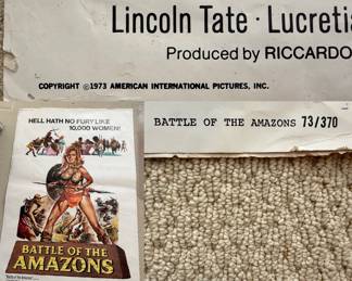 ( 2 avail. ) Vintage 1973 Movie Poster Battle of The Amazons 