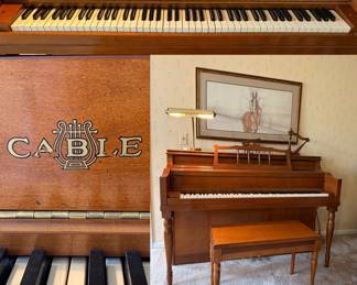 Vintage Cable  upright piano