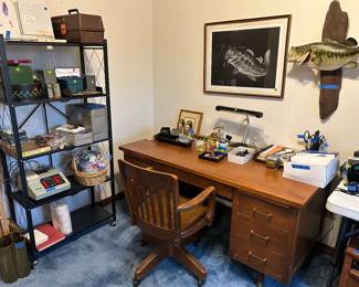 Nice office desk and chair.  