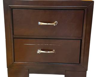 2Drawer Contemporary Nightstand 