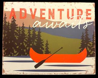 xAdventure Awaits Wall Sign 