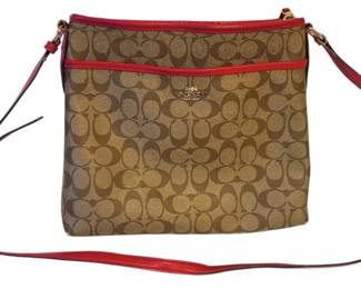 Coach Signature File Crossbody Bag 