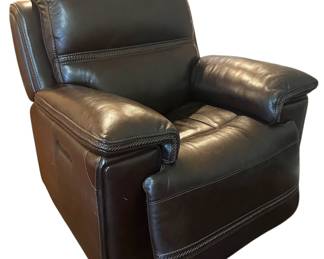 Brown Leather Recliner 