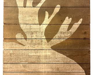 Rustic Moose Wall Hanging 