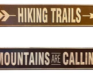 Outdoor Theme Metal Signs 