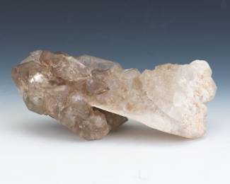 Smoky Quartz on Milky Quartz Matrix
