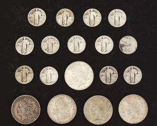 US Silver Dollars and Standing Liberty Quarters