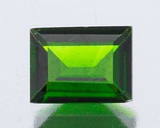 Unmounted 1.50 Ct Emerald Cut Chrome Diopside 