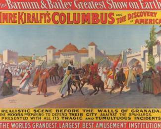 Barnum and Bailey Imre Kiralfys Columbus and the Discovery of America Poster
