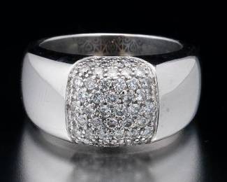 TECH LINE 18K Gold and Diamond Ring 