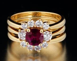 Three 18K Tiffany Co. Rings