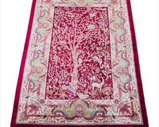 Turkish Bamboo Silk Red Carpet 