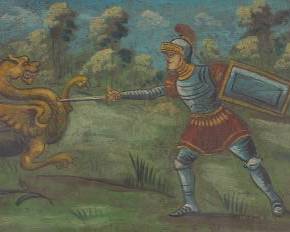 Two Italian Renaissance Revival Style Wooden Plaques 