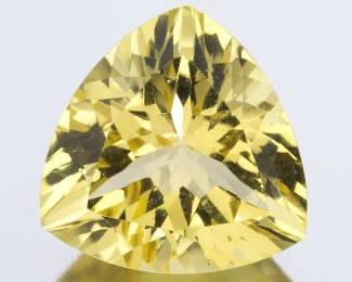 Unmounted 23.71 Ct Trillion Cut Lemon Quartz 