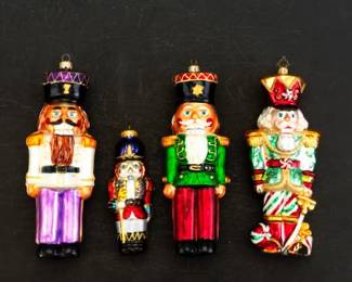 Four Christopher Radko Nutcracker Ornaments