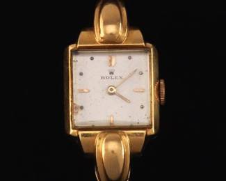 Rolex Swiss Modele Depose Vintage 18K Gold Mechanical Watch Head