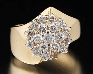 14K Gold and Diamond Ring