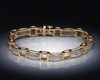 14K and Diamond Bracelet 