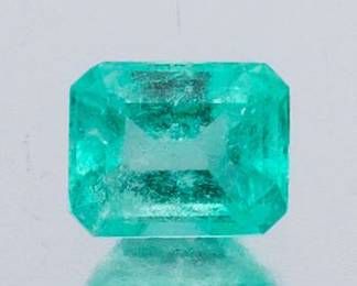 Unmounted 1.13 Ct Emerald Cut Emerald 