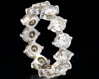 Platinum and Diamond Eternity Band