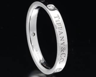 Tiffany Co. .950 Platinum Band 