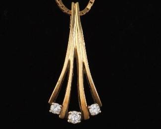 14K Pendant on 14K Chain