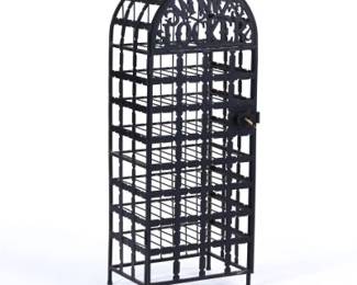 Arthur Umanoff Wrought Iron Wine Locker