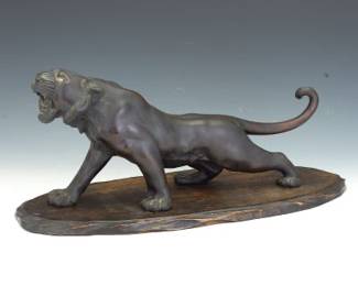Bronze Tiger Sculpture
