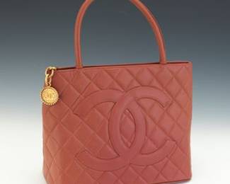 Chanel Quilted Caviar Medalion Tote 