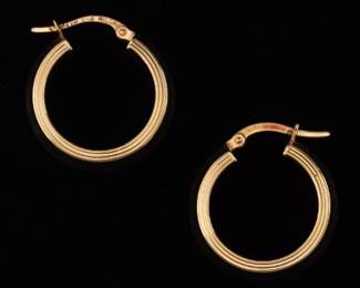 14K Gold Hoop Earrings