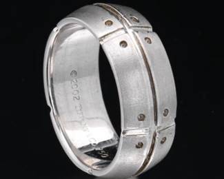 Tiffany Co. Streamerica 18K Gold Band 