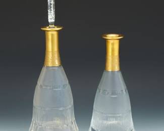 Two Moser Splendid Decanters