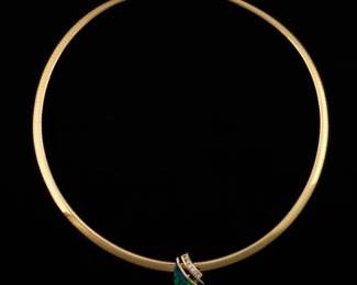 14K Gold Opal and Diamond Necklace