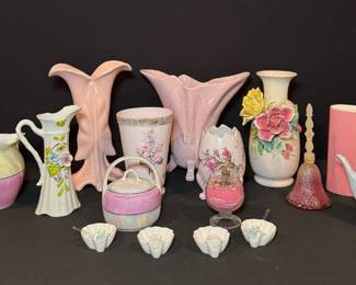 Vintage Pink Porcelain And Pottery So Pretty