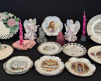 Devotional Decor Collection 22K And 28K Plates, Angels, Candle Holders
