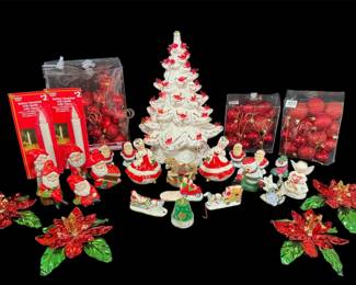 Vintage Ceramic Christmas Collection Department 56 Candle Holders