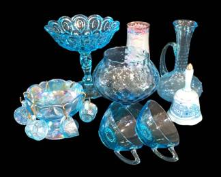 MCM Magnificent Blue Glass Collection