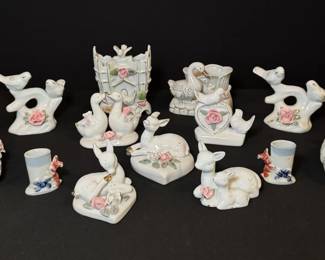 Charming Vintage Porcelain Animal Figurines and Planters