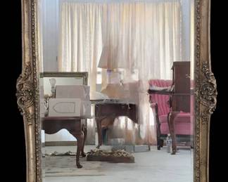 Magnificent AntiqueStyle Ornate Gold Wall Mirror