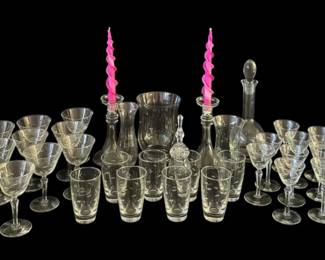 Vintage MidCentury Libby Windswept Glassware Collection