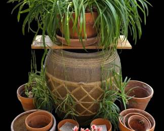 Monumental Clay Urn This Is A Terrific Garden Lot