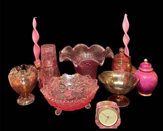 Exquisite Vintage Cranberry, FentonStyle... Rare Color for Your Collection