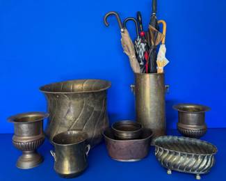 Golden Age Decor Vintage Brass Metalware Collection