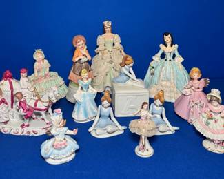 Dreamy Feminine Collection of Vintage Porcelain Figurines