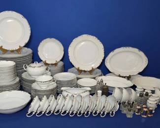 MCM Dinnerware Gold China of Japan Baronet With Platinum Trim